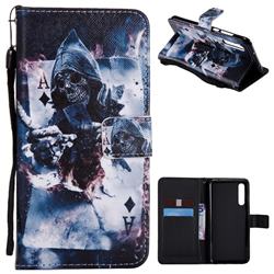 Skull Magician PU Leather Wallet Case for Huawei P20 Pro