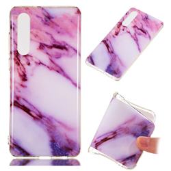 Purple Soft TPU Marble Pattern Case for Huawei P30