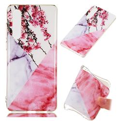 Pink Plum Soft TPU Marble Pattern Case for Huawei P30
