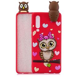 Bow Owl Soft 3D Climbing Doll Soft Case for Huawei P30