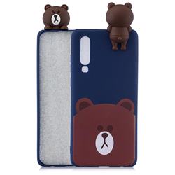 Cute Bear Soft 3D Climbing Doll Soft Case for Huawei P30