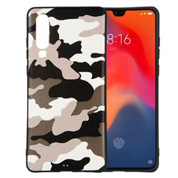 Camouflage Soft TPU Back Cover for Huawei P30 - Black White