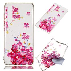 Plum Blossom Bloom Super Clear Soft TPU Back Cover for Huawei P30