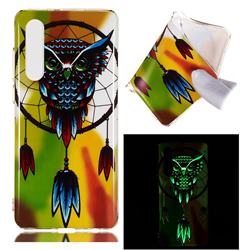 Owl Wind Chimes Noctilucent Soft TPU Back Cover for Huawei P30