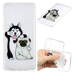 Selfie Dog Clear Varnish Soft Phone Back Cover for Huawei P30