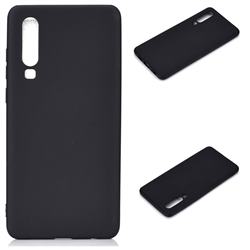 Candy Soft Silicone Protective Phone Case for Huawei P30 - Black
