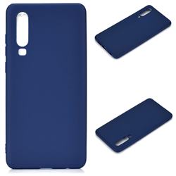 Candy Soft Silicone Protective Phone Case for Huawei P30 - Dark Blue