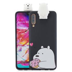 Big White Bear Soft 3D Climbing Doll Stand Soft Case for Huawei P30