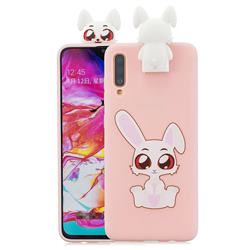 Cute Rabbit Soft 3D Climbing Doll Stand Soft Case for Huawei P30