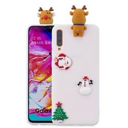 White Elk Christmas Xmax Soft 3D Silicone Case for Huawei P30