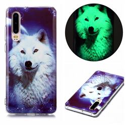 Galaxy Wolf Noctilucent Soft TPU Back Cover for Huawei P30