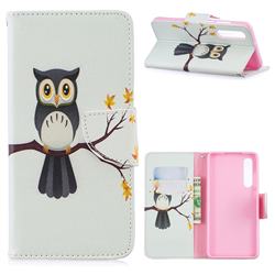 Owl on Tree Leather Wallet Case for Huawei P30