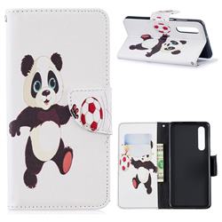 Football Panda Leather Wallet Case for Huawei P30