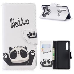 Hello Panda Leather Wallet Case for Huawei P30