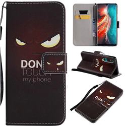 Angry Eyes PU Leather Wallet Case for Huawei P30