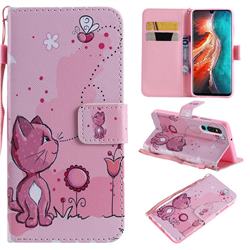 Cats and Bees PU Leather Wallet Case for Huawei P30