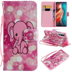Pink Elephant PU Leather Wallet Case for Huawei P30