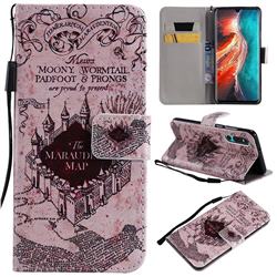 Castle The Marauders Map PU Leather Wallet Case for Huawei P30