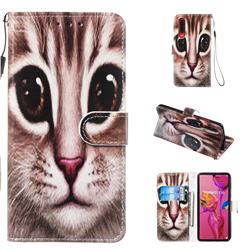 Coffe Cat Smooth Leather Phone Wallet Case for Huawei P30