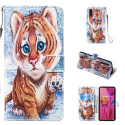 Baby Tiger Smooth Leather Phone Wallet Case for Huawei P30