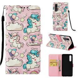 Angel Pony 3D Painted Leather Wallet Case for Huawei P30