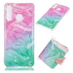 Pink Green Soft TPU Marble Pattern Case for Huawei P30 Lite
