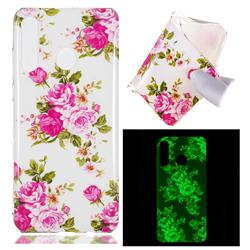 Peony Noctilucent Soft TPU Back Cover for Huawei P30 Lite