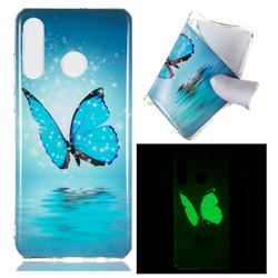 Butterfly Noctilucent Soft TPU Back Cover for Huawei P30 Lite
