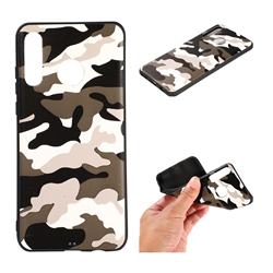 Camouflage Soft TPU Back Cover for Huawei P30 Lite - Black White