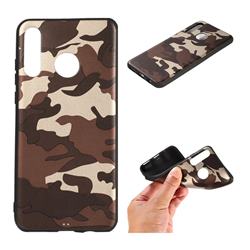 Camouflage Soft TPU Back Cover for Huawei P30 Lite - Gold Coffee
