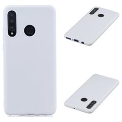 Candy Soft Silicone Protective Phone Case for Huawei P30 Lite - White