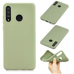 Candy Soft Silicone Phone Case for Huawei P30 Lite - Pea Green