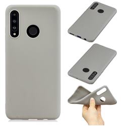 Candy Soft Silicone Phone Case for Huawei P30 Lite - Gray