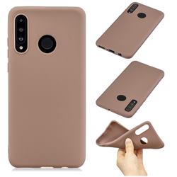 Candy Soft Silicone Phone Case for Huawei P30 Lite - Coffee