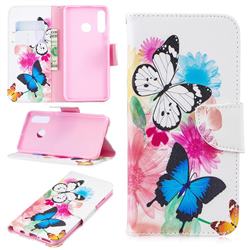 Vivid Flying Butterflies Leather Wallet Case for Huawei P30 Lite