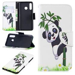 Bamboo Panda Leather Wallet Case for Huawei P30 Lite