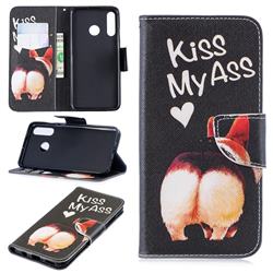 Lovely Pig Ass Leather Wallet Case for Huawei P30 Lite