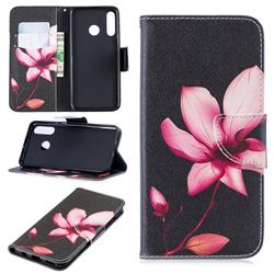 Lotus Flower Leather Wallet Case for Huawei P30 Lite
