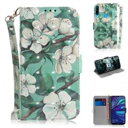 Watercolor Flower 3D Painted Leather Wallet Phone Case for Huawei P30 Lite