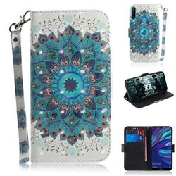 Peacock Mandala 3D Painted Leather Wallet Phone Case for Huawei P30 Lite