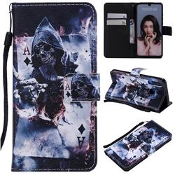 Skull Magician PU Leather Wallet Case for Huawei P30 Lite