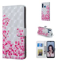 Cherry Blossom 3D Painted Leather Phone Wallet Case for Huawei P30 Lite