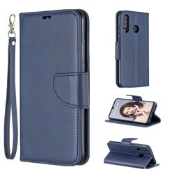Classic Sheepskin PU Leather Phone Wallet Case for Huawei P30 Lite - Blue