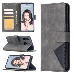 Binfen Color BF05 Prismatic Slim Wallet Flip Cover for Huawei P30 Lite - Gray