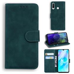 Retro Classic Skin Feel Leather Wallet Phone Case for Huawei P30 Lite - Green