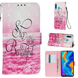 Beautiful 3D Painted Leather Wallet Case for Huawei P30 Lite