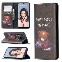 Chainsaw Bear Slim Magnetic Attraction Wallet Flip Cover for Huawei P30 Lite
