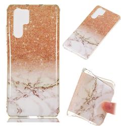 Glittering Rose Gold Soft TPU Marble Pattern Case for Huawei P30 Pro