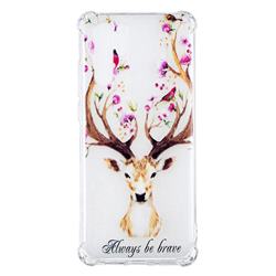 Always be Brave Anti-fall Clear Varnish Soft TPU Back Cover for Huawei P30 Pro