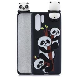 Ascended Panda Soft 3D Climbing Doll Soft Case for Huawei P30 Pro
